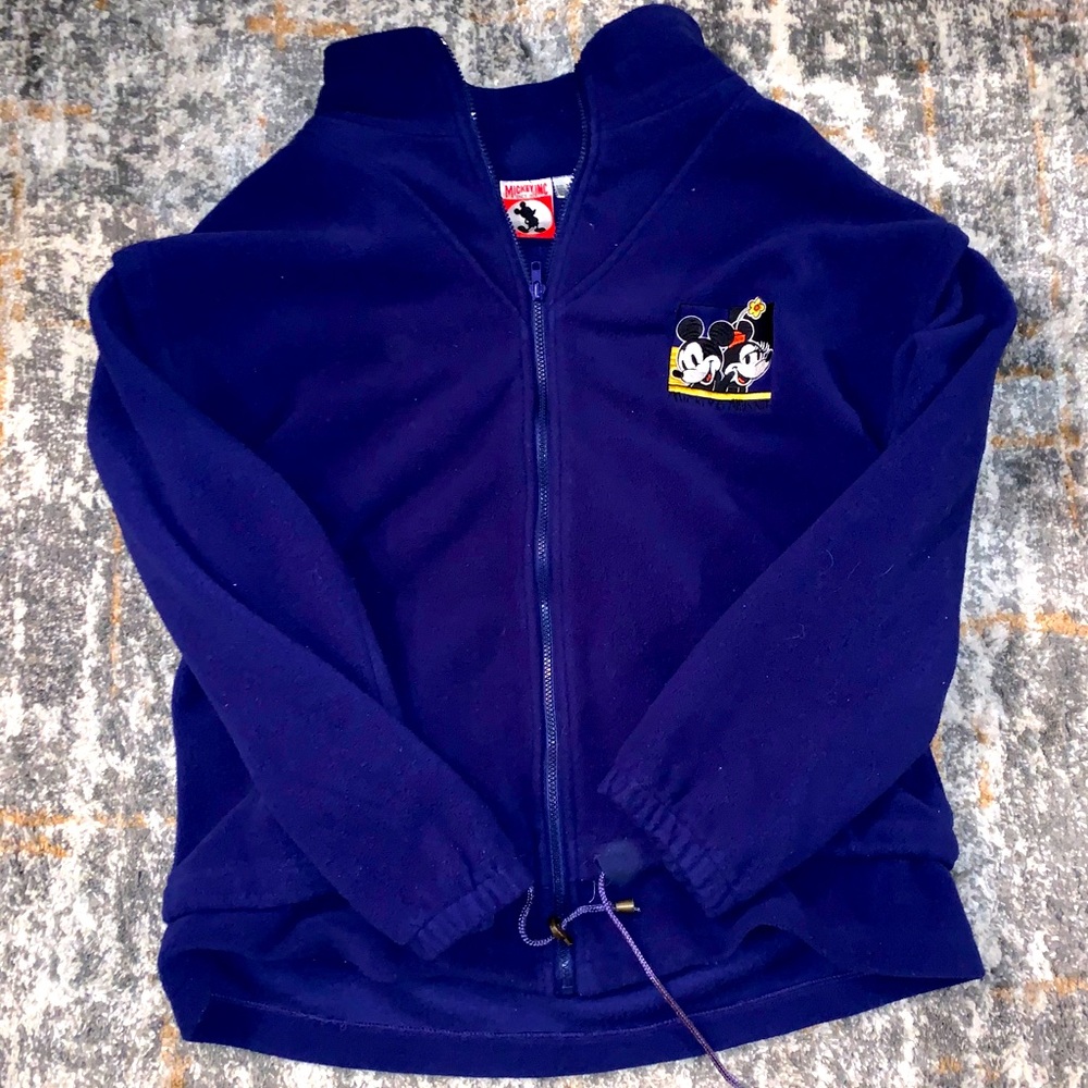VINTAGE‼️ Mickey & Minnie Embroidered Fleece
